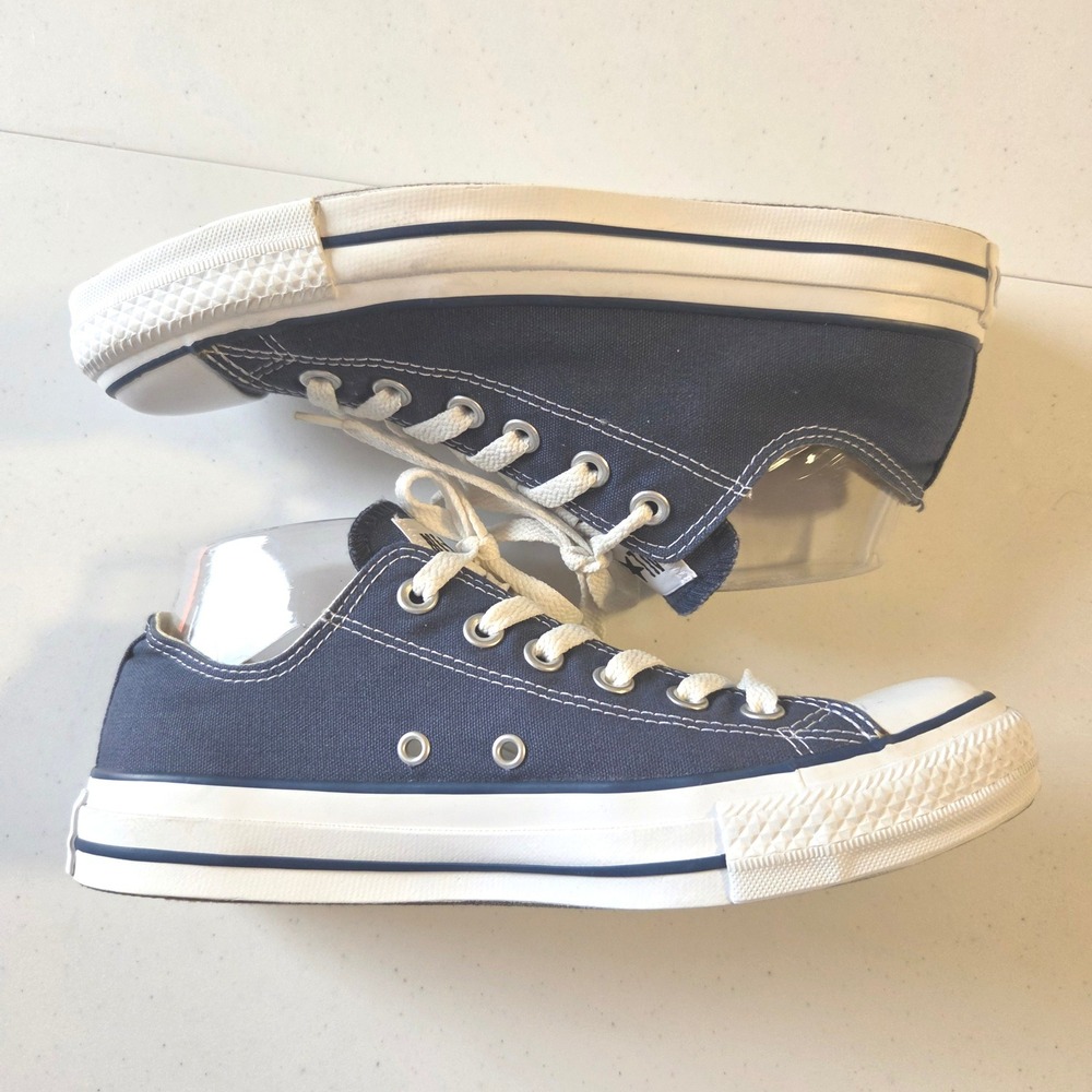 Converse Chuck Taylor All Star Low Top Navy Blue Canvas Sneakers Men 6.5 Wmn 8.5 - Picture 10 of 12